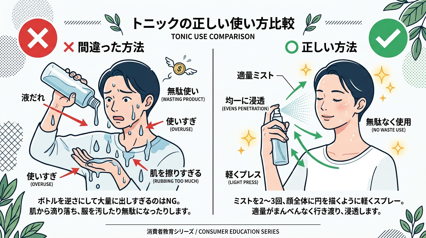 スカルプD育毛トニックの正しい使い方比較
